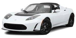 Tesla Roadster blanco